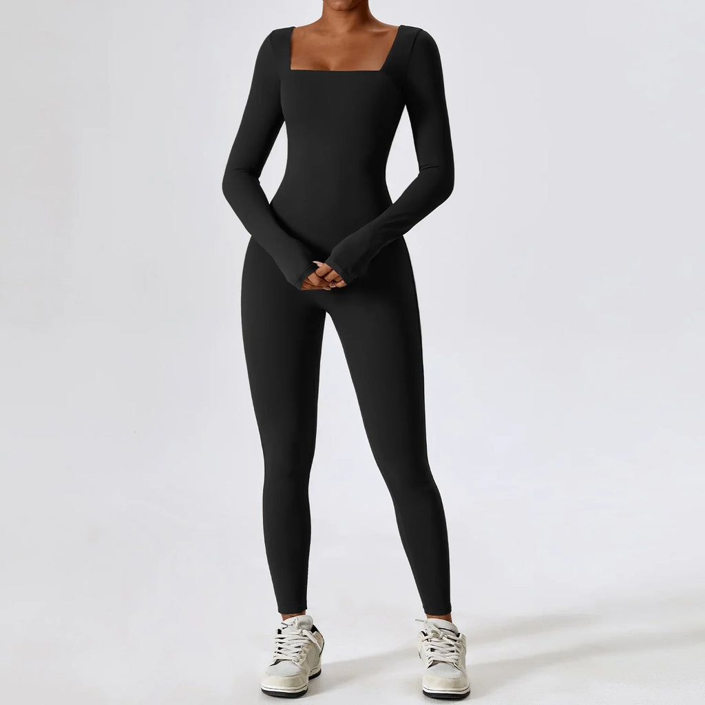Tight-fitting long-sleeved yoga clothes for women, nude fitness sports quick-drying yoga jumpsuits eprolo