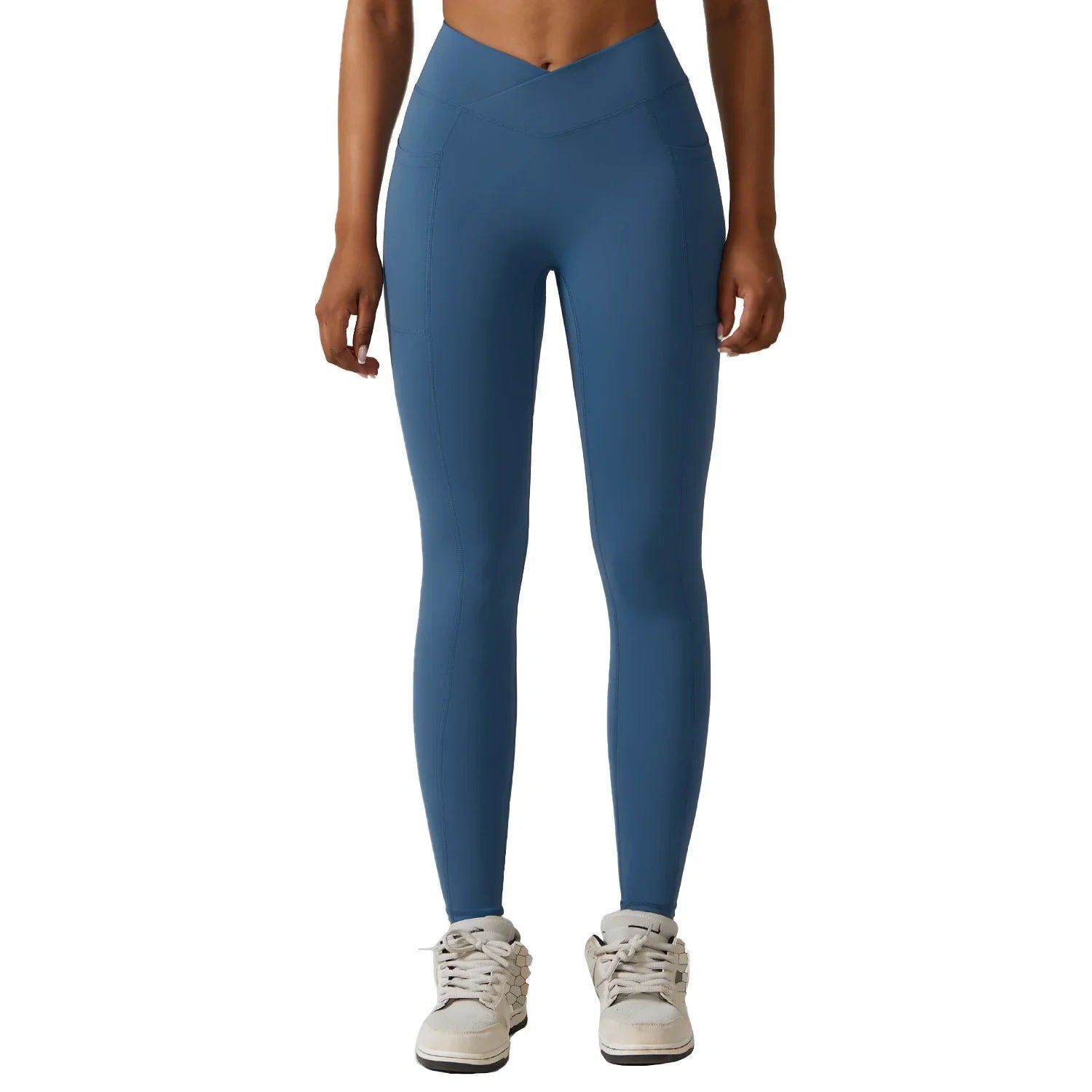 Butt lift fitness pants women quick drying tight running sports pants pocket nude high waisted yoga pants eprolo